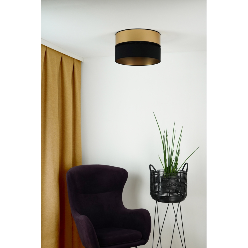 Brilagi - Plafonnier ROYAL 1xE27/15W/230V d. 40 cm noir/doré