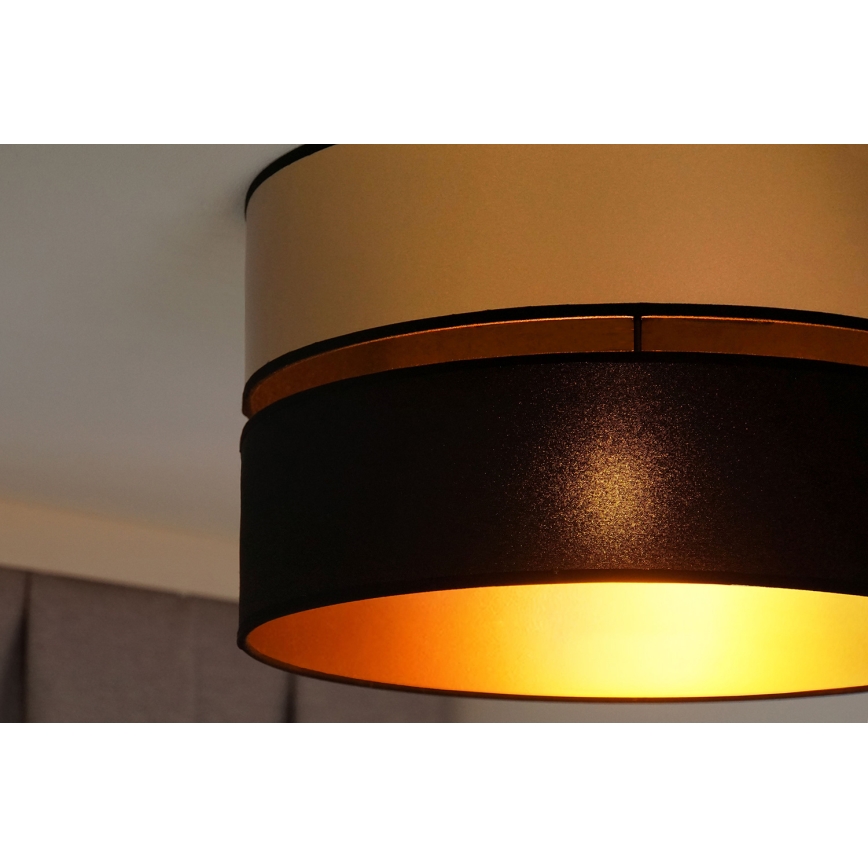 Brilagi - Plafonnier ROYAL 1xE27/15W/230V d. 40 cm noir/doré
