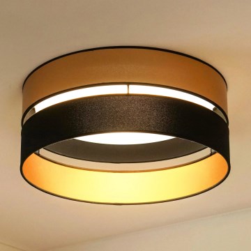 Brilagi - Plafonnier ROYAL LED/24W/230V d. 45 cm noir/doré