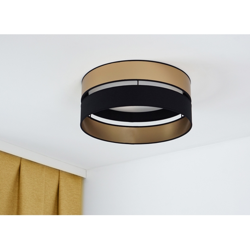 Brilagi - Plafonnier ROYAL LED/24W/230V d. 45 cm noir/doré
