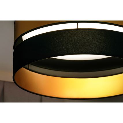 Brilagi - Plafonnier ROYAL LED/24W/230V d. 45 cm noir/doré