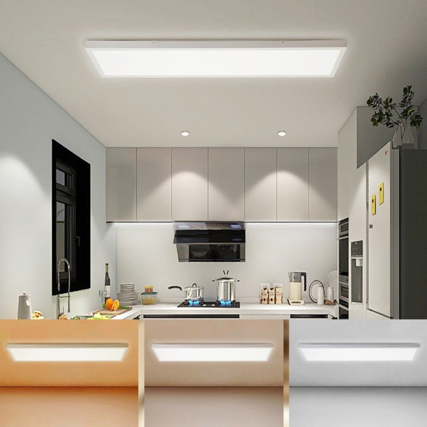Brilagi - Plafonnier salle de bain FRAME LED/50W/230V 30x120 cm 3000/4000/6000K IP44 blanc