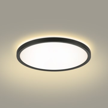 Brilagi - Plafonnier salle de bain ULTRA SLIM LED/12W/230V d. 22,5 cm noir IP54