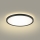 Brilagi - Plafonnier salle de bain ULTRA SLIM LED/12W/230V d. 22,5 cm noir IP54
