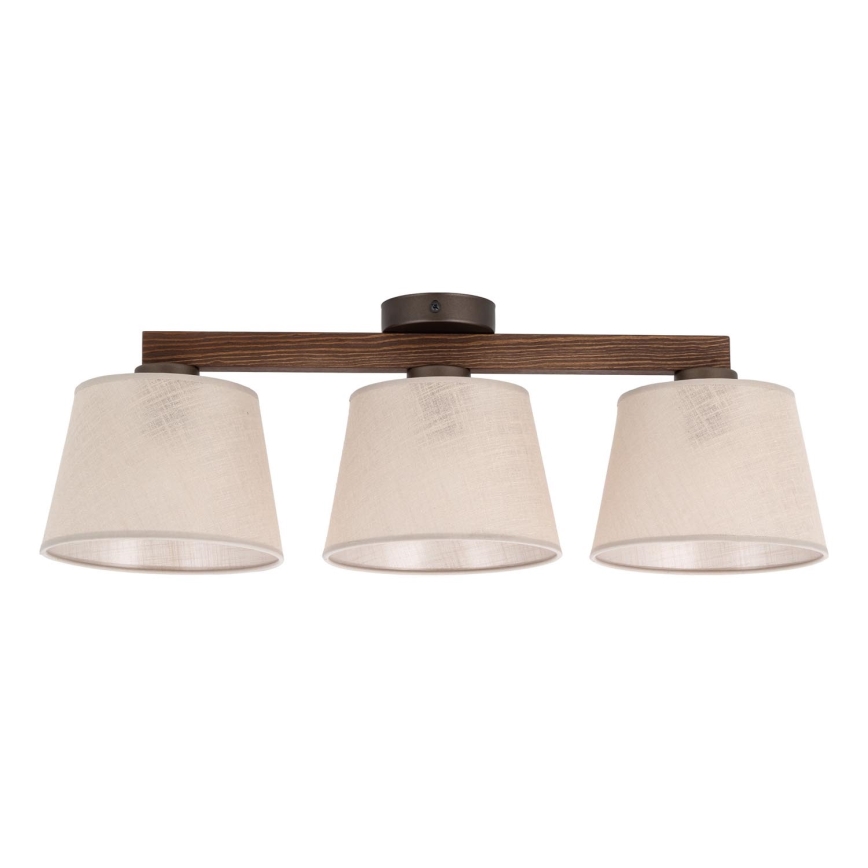 Brilagi - Plafonnier semi-encastré LATTE 3xE27/60W/230V pin/beige