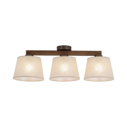 Brilagi - Plafonnier semi-encastré LATTE 3xE27/60W/230V pin/beige