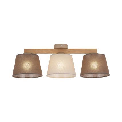 Brilagi - Plafonnier semi-encastré LATTE SABIA 3xE27/15W/230V pin/mix