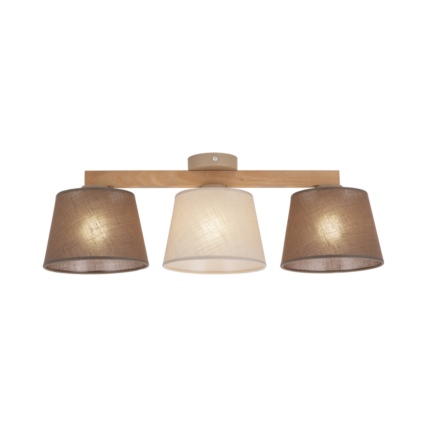 Brilagi - Plafonnier semi-encastré LATTE SABIA 3xE27/15W/230V pin/mix