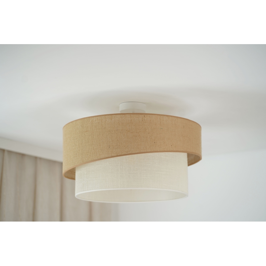 Brilagi - Plafonnier SHINE 1xE27/15W/230V d. 50 cm beige/crème