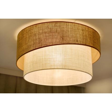 Brilagi - Plafonnier SHINE 1xE27/15W/230V d. 50 cm beige/crème