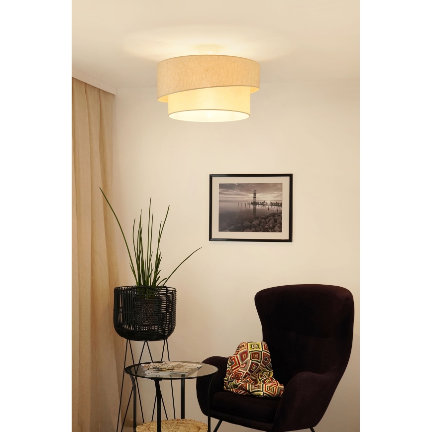 Brilagi - Plafonnier SHINE 1xE27/15W/230V d. 50 cm crème