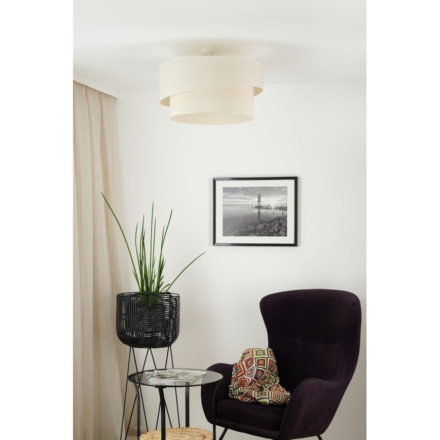 Brilagi - Plafonnier SHINE 1xE27/15W/230V d. 50 cm crème