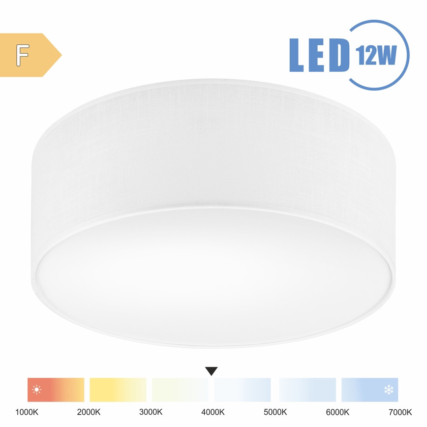 Brilagi - Plafonnier SIRIJA LED/12W/230V d. 35 cm blanc