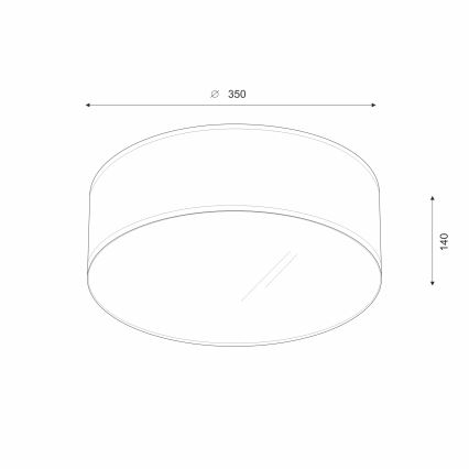 Brilagi - Plafonnier SIRIJA LED/12W/230V d. 35 cm blanc