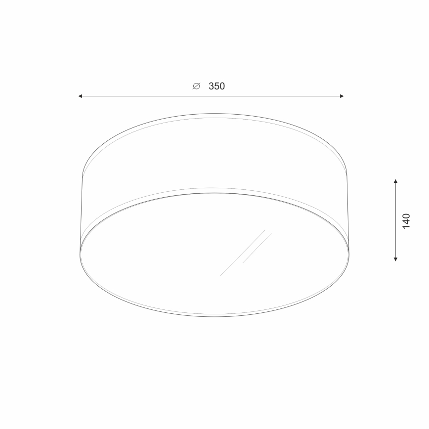 Brilagi - Plafonnier SIRIJA LED/12W/230V d. 35 cm blanc