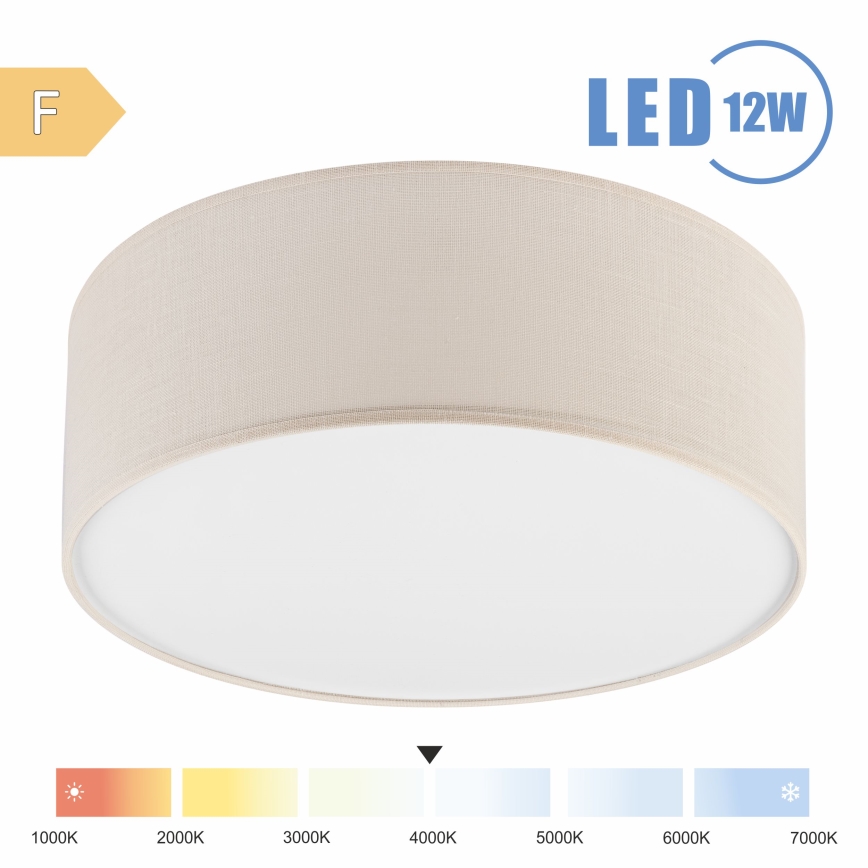 Brilagi - Plafonnier SIRIJA LED/12W/230V d. 35 cm crème