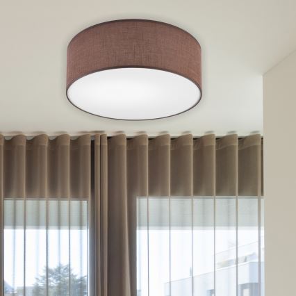 Brilagi - Plafonnier SIRIJA LED/12W/230V d. 35 cm marron