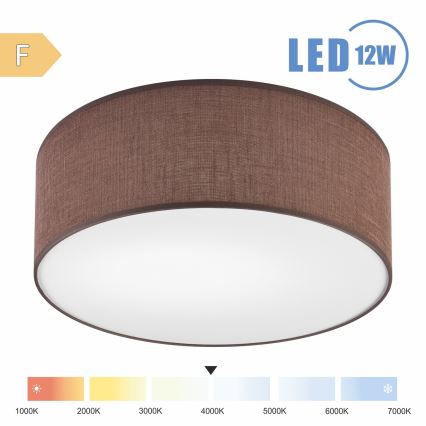 Brilagi - Plafonnier SIRIJA LED/12W/230V d. 35 cm marron