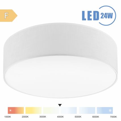 Brilagi - Plafonnier SIRIJA LED/24W/230V d. 45 cm blanc