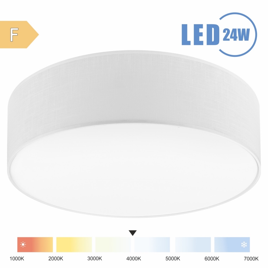 Brilagi - Plafonnier SIRIJA LED/24W/230V d. 45 cm blanc