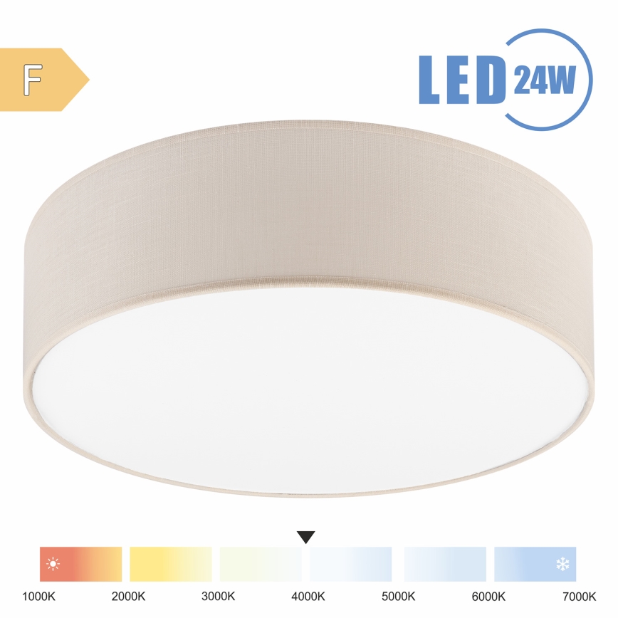 Brilagi - Plafonnier SIRIJA LED/24W/230V d. 45 cm crème