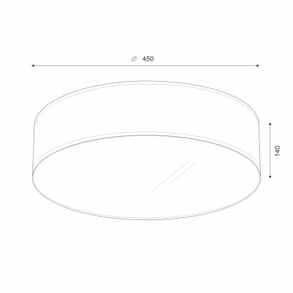Brilagi - Plafonnier SIRIJA LED/24W/230V d. 45 cm noir