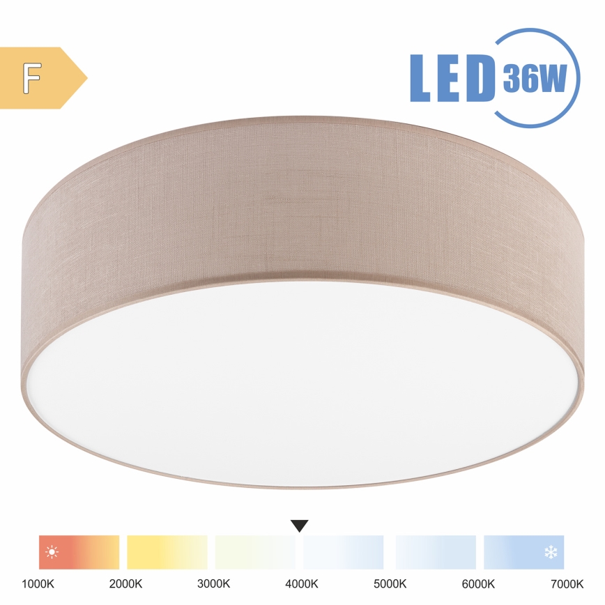 Brilagi - Plafonnier SIRIJA LED/36W/230V d. 45 cm beige
