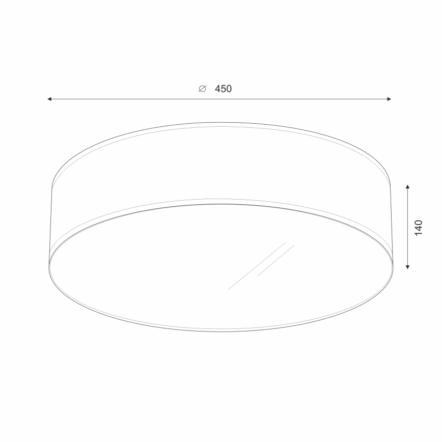 Brilagi - Plafonnier SIRIJA LED/36W/230V d. 45 cm noir