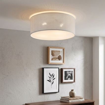 Brilagi - Plafonnier SIRIJA MODERN 2xE27/60W/230V Ø 35 cm blanc