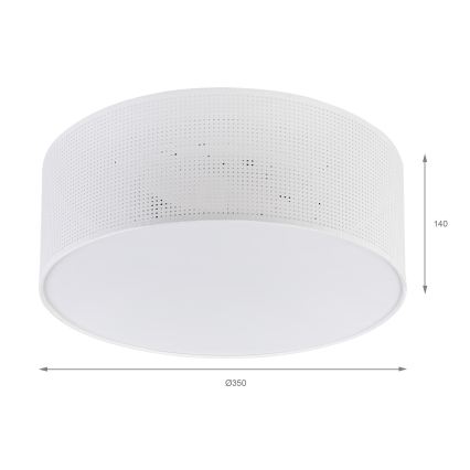 Brilagi - Plafonnier SIRIJA MODERN 2xE27/60W/230V Ø 35 cm blanc