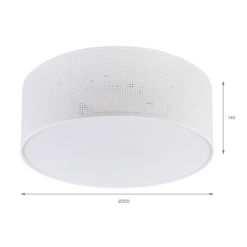 Brilagi - Plafonnier SIRIJA MODERN 2xE27/60W/230V Ø 35 cm blanc