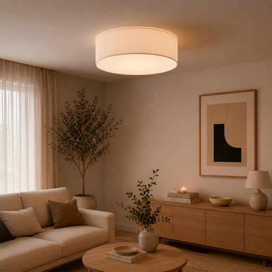 Brilagi - Plafonnier SIRIJA MODERN 4xE27/60W/230V Ø 45 cm blanc