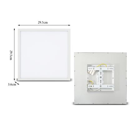 Brilagi - Plafonnier SLIMFRAME LED/25W/230V 30x30 cm blanc