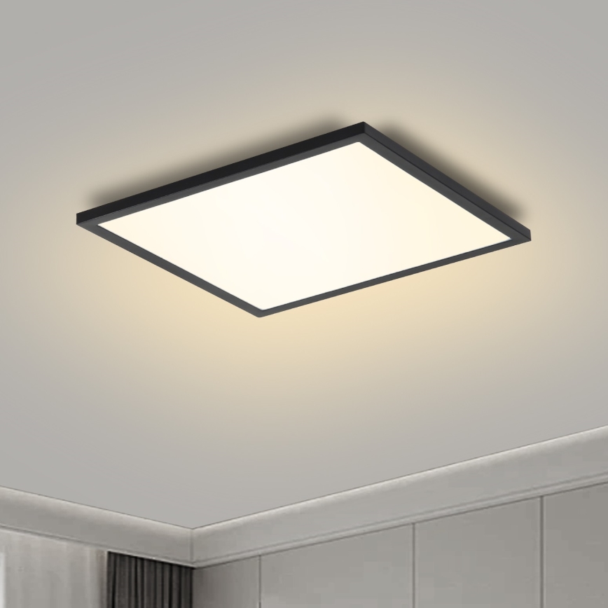 Brilagi - Plafonnier SLIMFRAME LED/25W/230V 30x30 cm noir