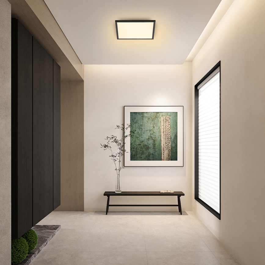 Brilagi - Plafonnier SLIMFRAME LED/25W/230V 30x30 cm noir
