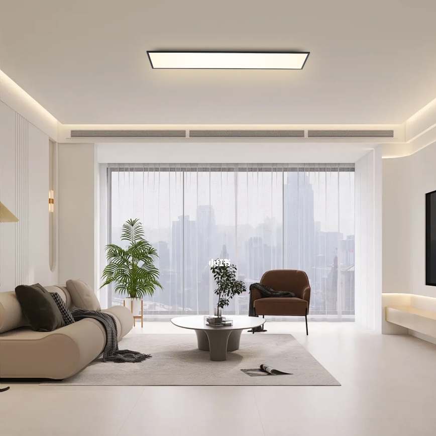 Brilagi - Plafonnier SLIMFRAME LED/58W/230V 120x30 cm noir