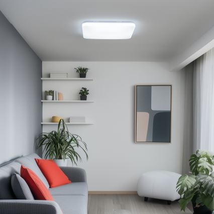 Brilagi - Plafonnier LED dimmable SMART LED/36W/230V 53x53 cm 2700-6500K Wi-Fi Tuya + télécommande