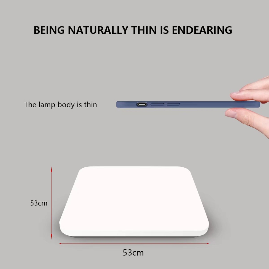 Brilagi - Plafonnier LED dimmable SMART LED/36W/230V 53x53 cm 2700-6500K Wi-Fi Tuya + télécommande