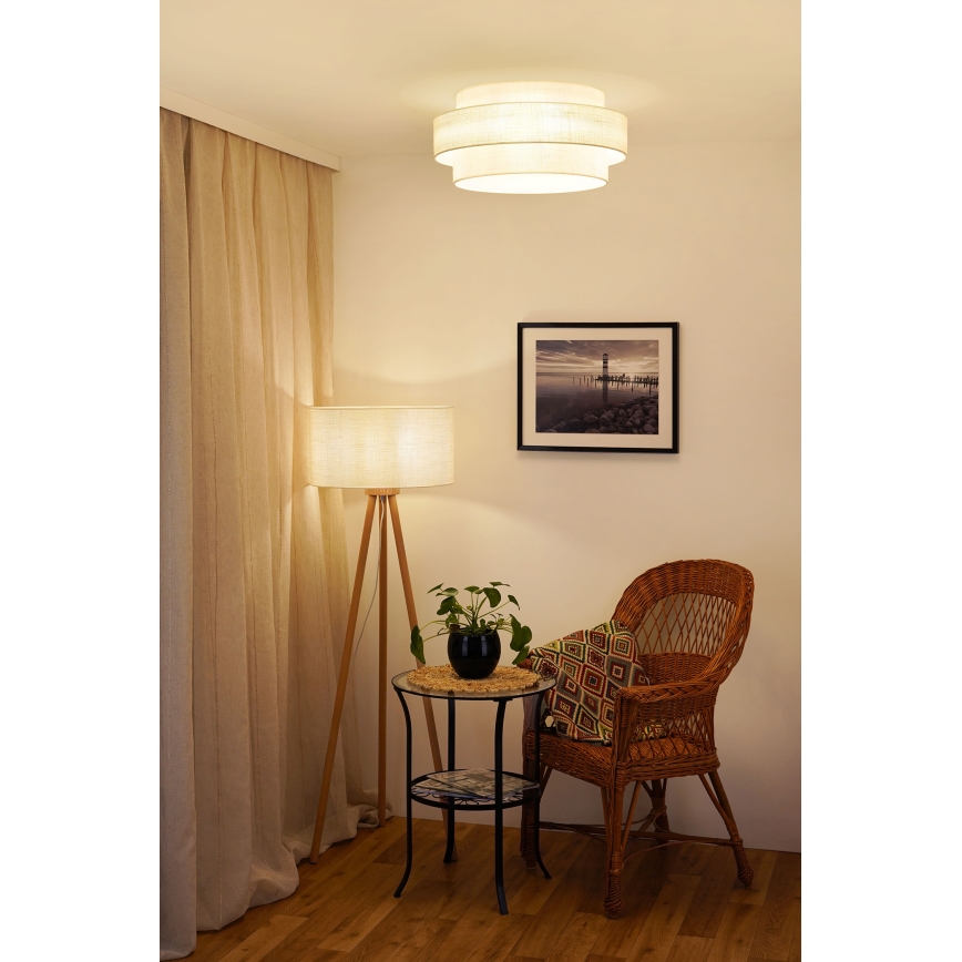 Brilagi - Plafonnier SPACE YUTE LED/12W/230V d. 50 cm 3000K/4000K/6400K crème
