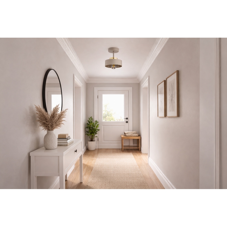 BRILAGI - Plafonnier SPRING 1xE27/60W/230V Ø 20 cm beige/or