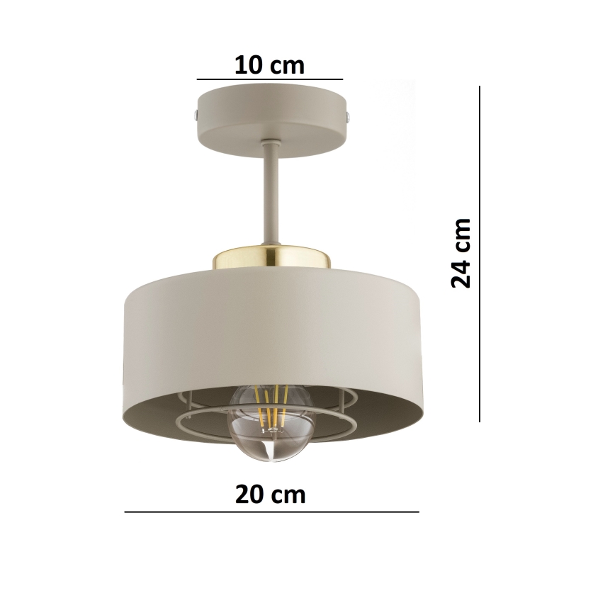 BRILAGI - Plafonnier SPRING 1xE27/60W/230V Ø 20 cm beige/or