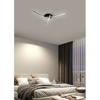 Brilagi - Plafonnier STRIPES LED/24W/230V noir