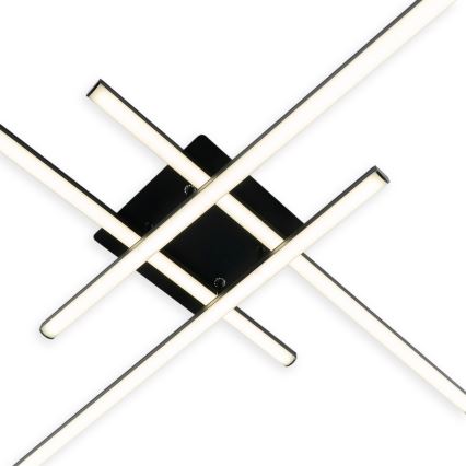 Brilagi - Plafonnier LED STRIPES LED/37W/230V 68x68 cm noir
