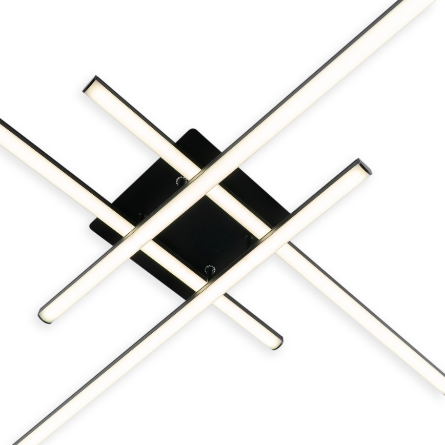 Brilagi - Plafonnier LED STRIPES LED/37W/230V 68x68 cm noir