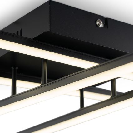 Brilagi - Plafonnier LED STRIPES LED/37W/230V 68x68 cm noir