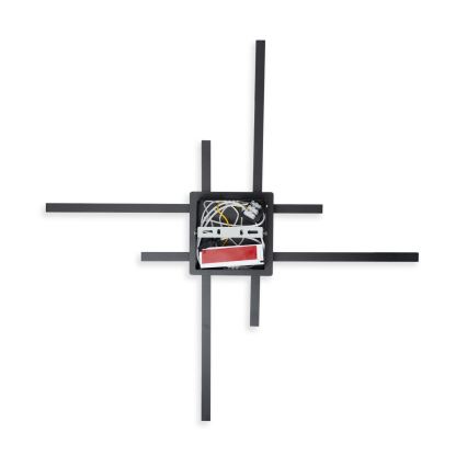 Brilagi - Plafonnier LED STRIPES LED/37W/230V 68x68 cm noir