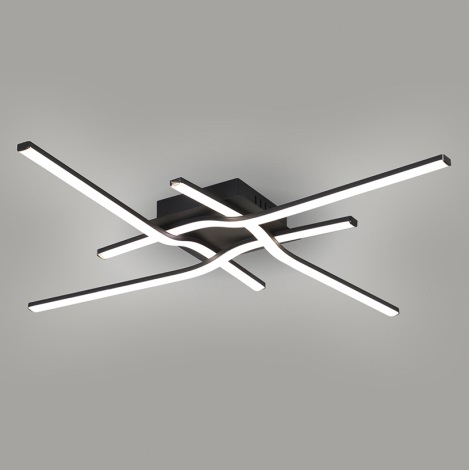 Brilagi - Plafonnier STRIPES LED/38W/230V noir