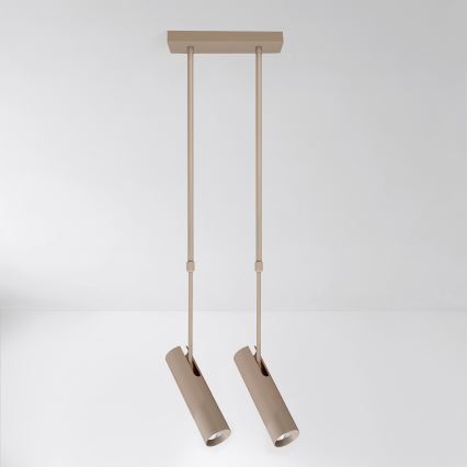 Brilagi - Plafonnier sur tige SELE 2xGU10/30W/230V beige