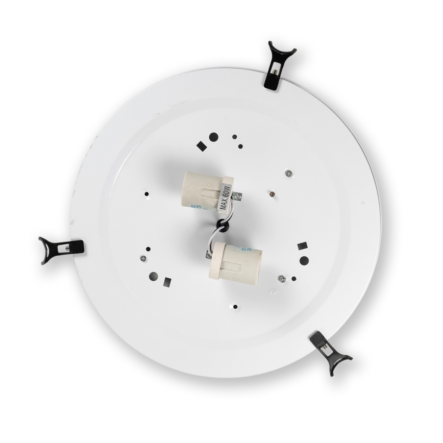 Brilagi - Plafonnier Tiffany en vitrail IVOIRE 2xE27/60W/230V Ø 40 cm