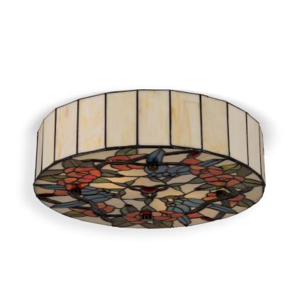 BRILAGI - Plafonnier Tiffany en vitrail JUNGLE 2xE27/60W/230V Ø 40 cm